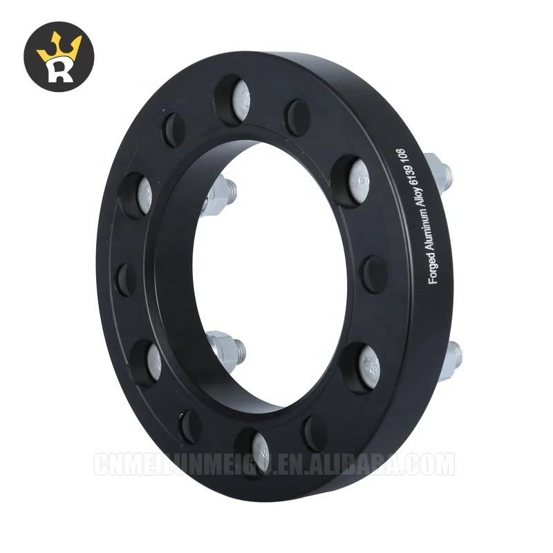 
6x6.5' PCD 6x139.7 CB 108MM Thickness 25mm 12X1.5 Forged Alloy T6 6061 Car Wheel Spacer 