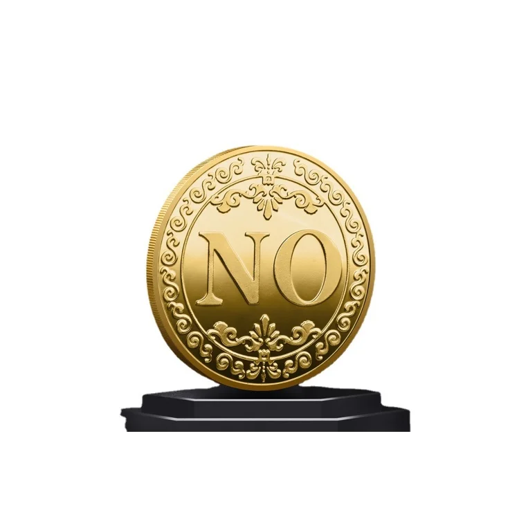 Gold And Silver Color Commemorative Custom Decison Yes No Coin