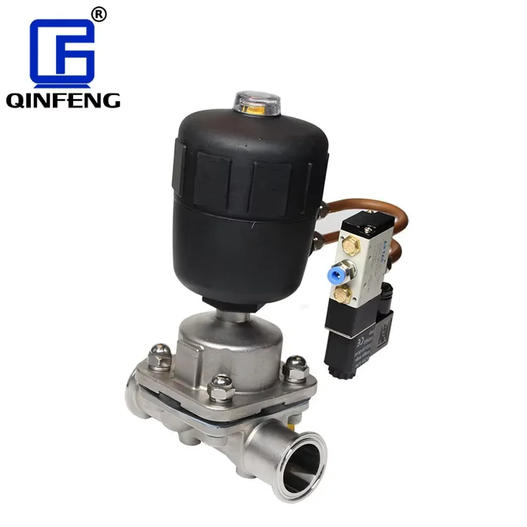 New Sanitary Stainless Steel Industrial Control Valve Penumatic Diaphragm Valve for Beer Beverage and Food