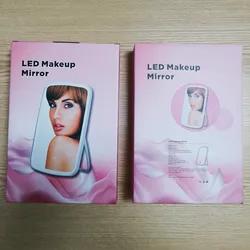 Lighted  Usb chargin Touch Screen Portable Ultra Thin Compact Vanity Mirror with Touch Screen Dimming for Cosmetic