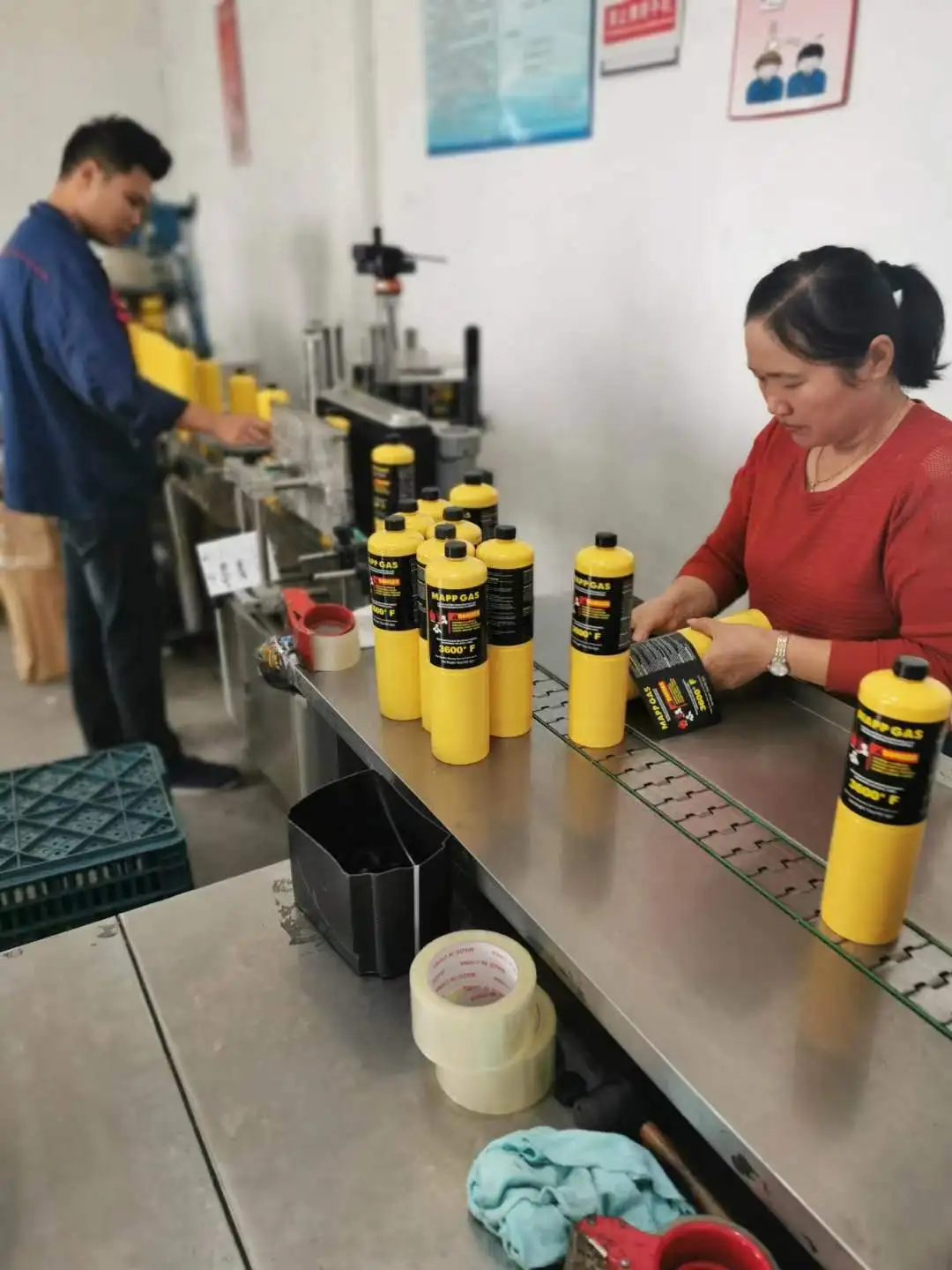 EN12205 14.1oz mapp gas can, small propane gas cylinder, 1L butane gas tank In hydrocarbon & drivatives