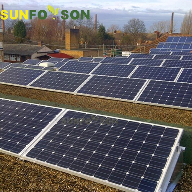 Flat roof solar energy system solar panel mounting rack pv brackets ballast triangular solar mount supports