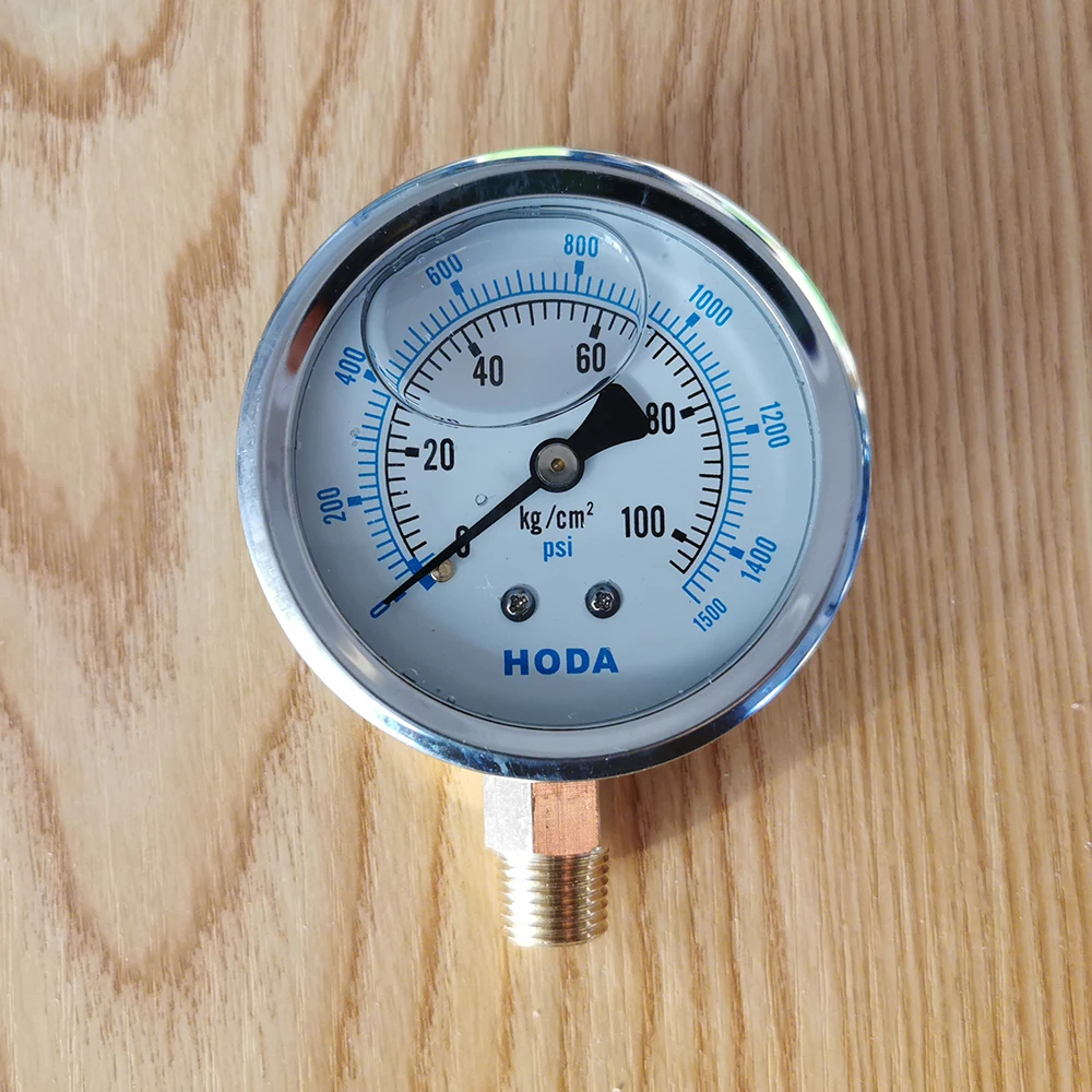 Stainless Steel Digital Hydraulic Oil Filled Air Gas Pressure Gauges