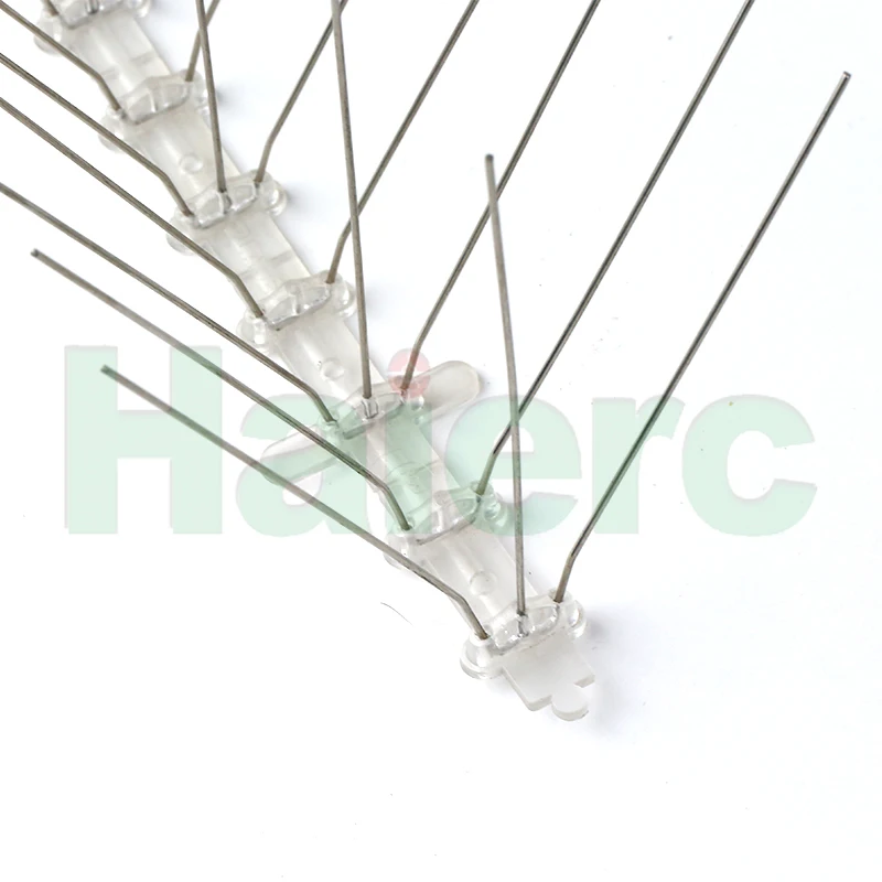 Haierc Wholesale 50 cm Reusable PP Plastic Base Bird Deterrent Spikes Scare Birds For Small Birds Anti Pigeon Pest Control