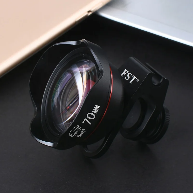 FST 2021 Customized logo camera mobile lens 70mm professional mobile phone telephoto lens