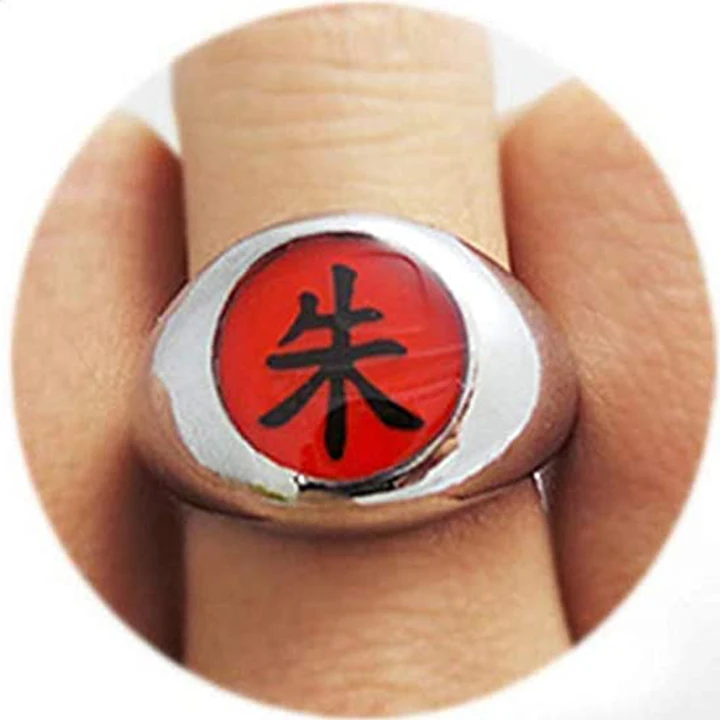 Wholesale Akatsuki Ninja Cosplay Accessories Adjustable Anime Ring Itachi Rings for Women Men