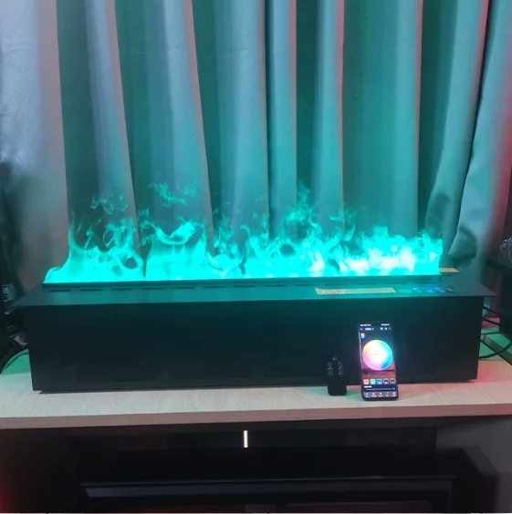 CamioL 3D Flame Electric Fireplace with Humidifier mist fire atomization fake flame water vapor fireplace