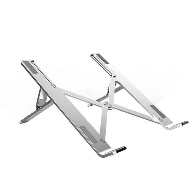 Wholesale Factory Outlet Folding Ergonomic Stand Aluminum Alloy Portable Laptop Cooling Stand OEM&ODM Up to 17inch