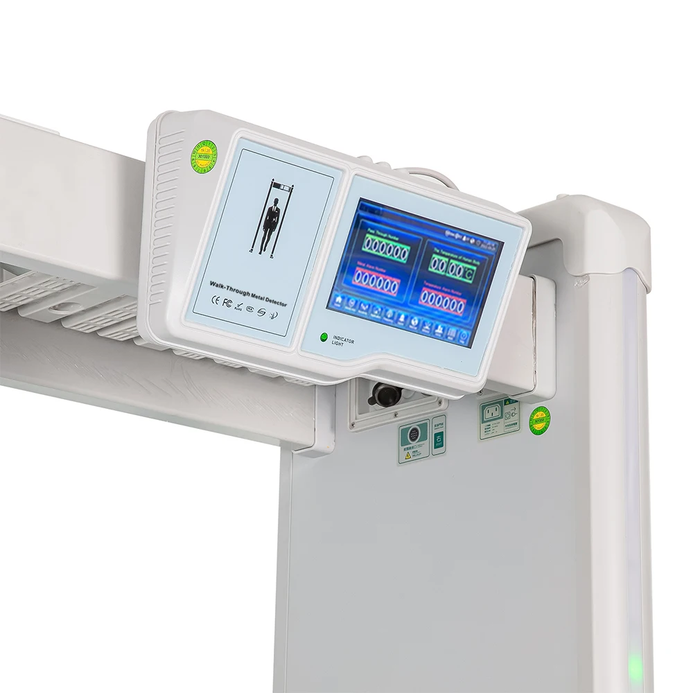 Factory Direct Selling Price 6 12 18 Detect Zone High Sensitivity Walk Through Metal Detector Gate