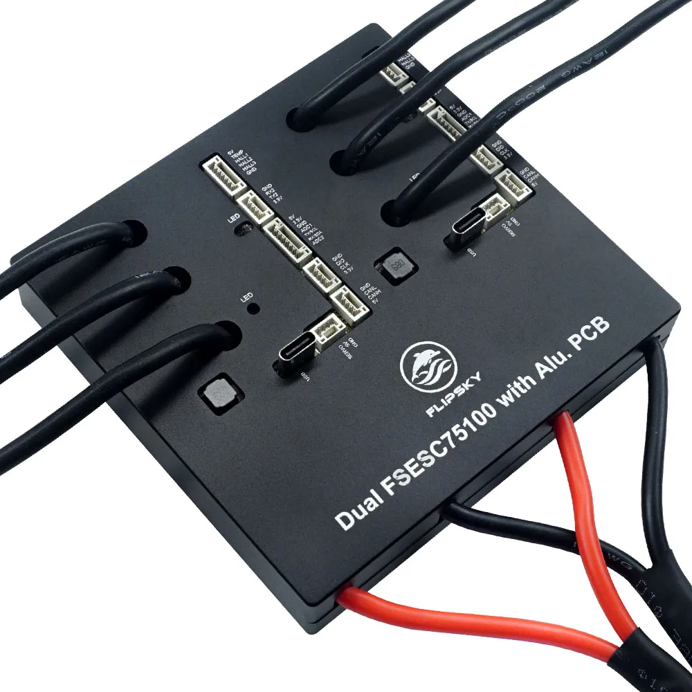 Flipsky 100A 75 В двойной 75100 FSESC с алюминиевым контроллером PCB для скутера/скейтборда/контроллера скорости/Ebike