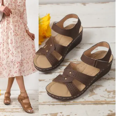 Summer New Luxury Sandals Student Comfortable Platform Beach Shoes Ladies Sandals