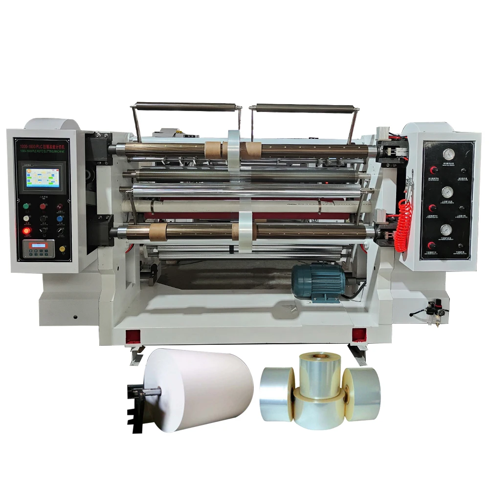 mini duct tape label paper slitter turret automatic electrical motor foil rewinding machine manual