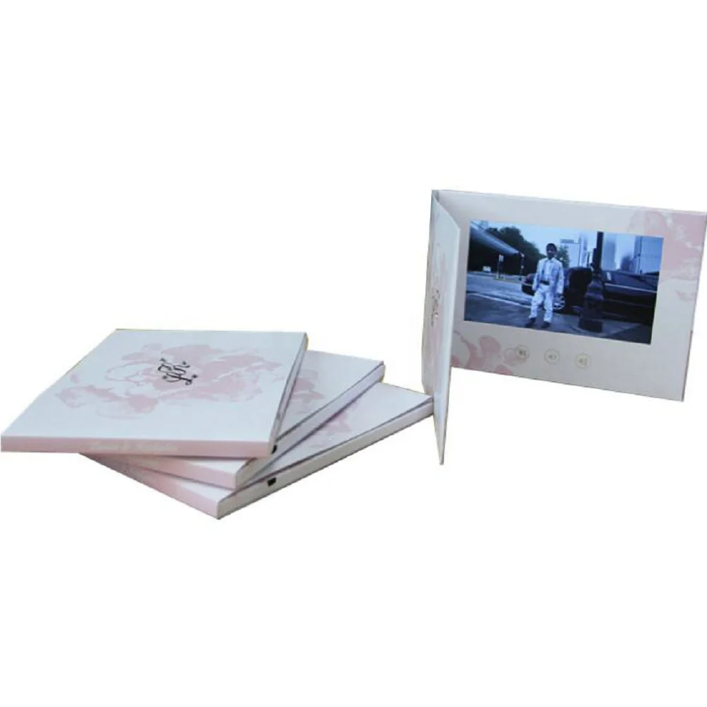 Digital card video brochure Custom printing photocard Video player brochure