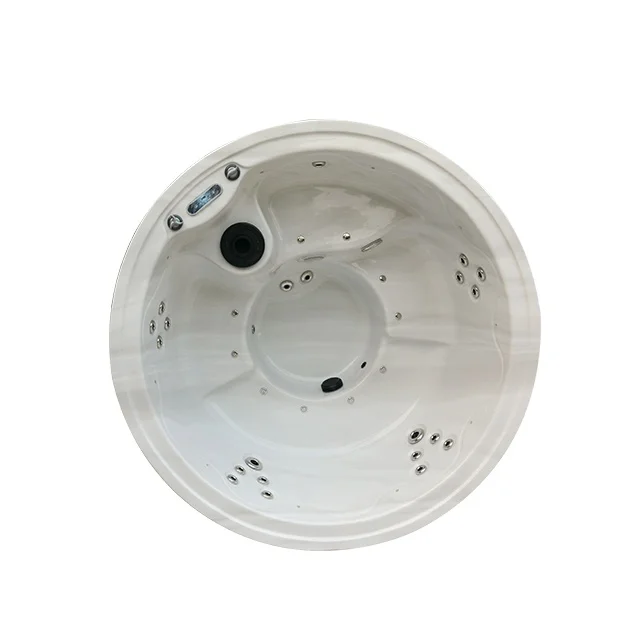 OEM Custom Factory 6 Persons Acrylic Round Hot Tub Whirlpool Outdoor Jacuzi Bathtub SPA Pool