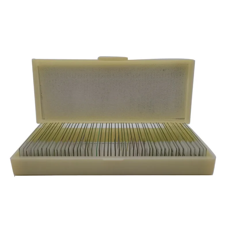 50PCS Medical Science Medical Parasitology Prepared Slides for School Microscope Prepared Slides