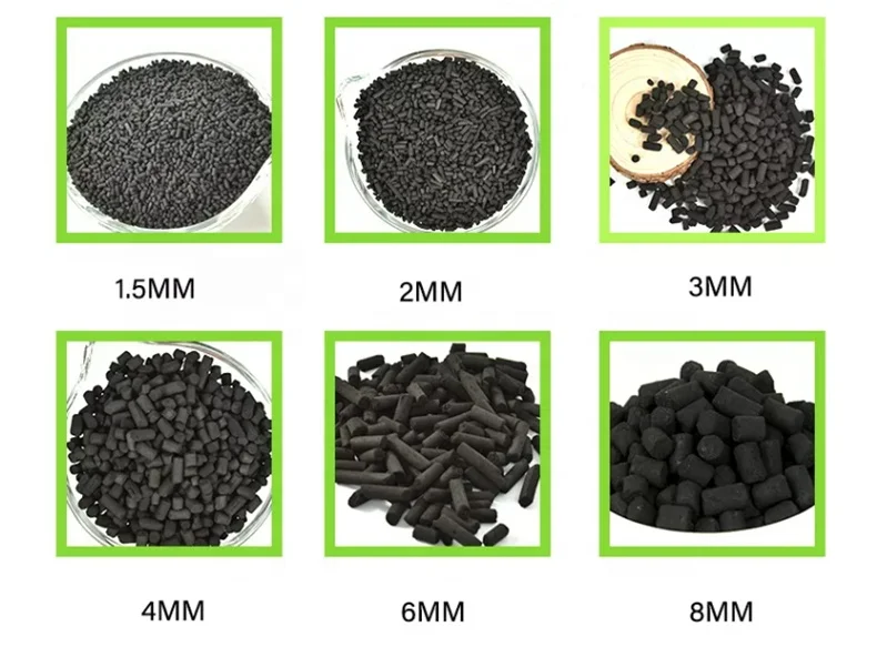 Yihang carbon Waste gas purification columnar Activated carbon Industry 1.5/2/3/4/6 mm pellet activated carbon