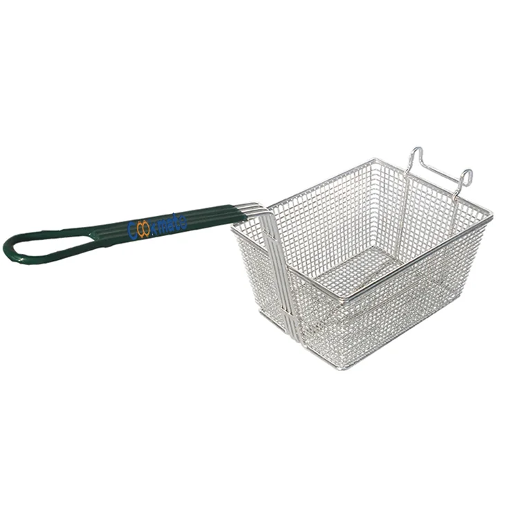 Eco-friendly Stainless Steel non-stick Chinese factory taco fryer French fries chicken serving basket
