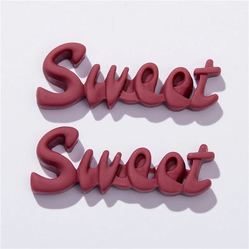 Cute Resin Sweet Smile Miu Letter For Decoration