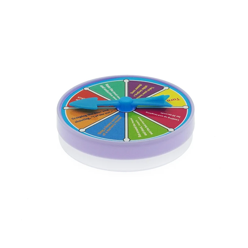 Empty Container Holder Sweet Dispenser Candies Kids Play Game Lucky Turntable Toy Entertainment Game Wheel Spinner Pin Toys