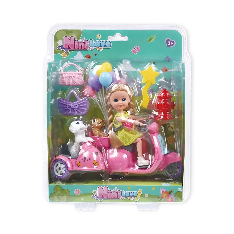 Fashion Girl Doll Game Outdoor Play Themed Pretty Girl Doll Kit with Accessories