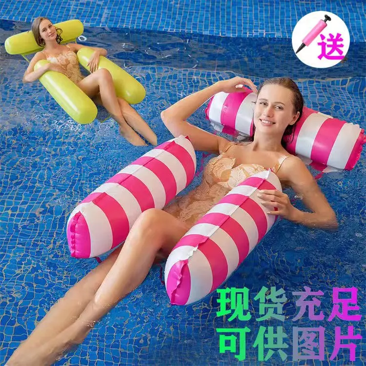 Factory Price Water toy floating bed inflatable floating mat floating row pool float