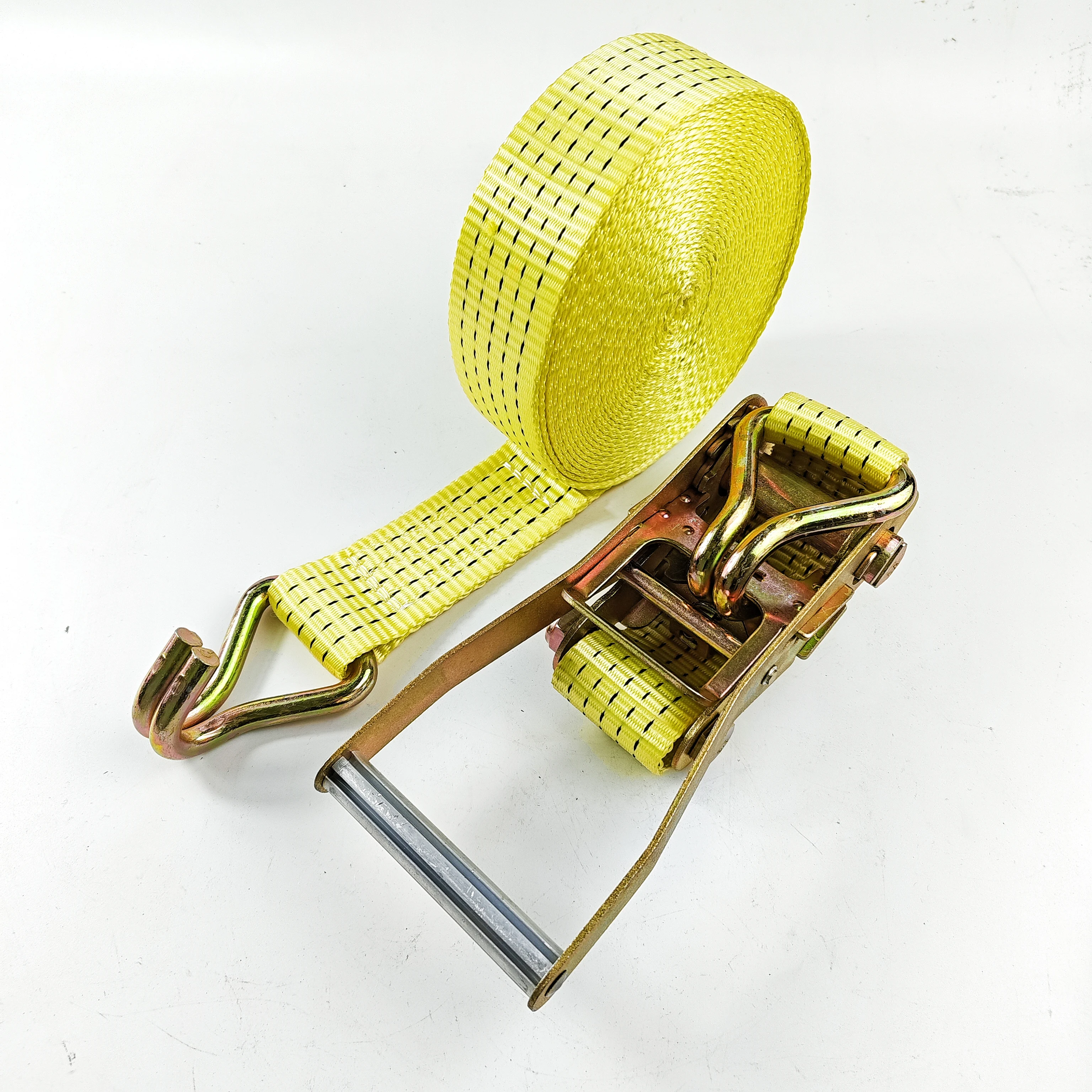 Heavy Duty 10m Polyester Lashing Strap with J Hook 2 Year Warranty Ratchet Tie down for Cargo Control Transporter Certified GS