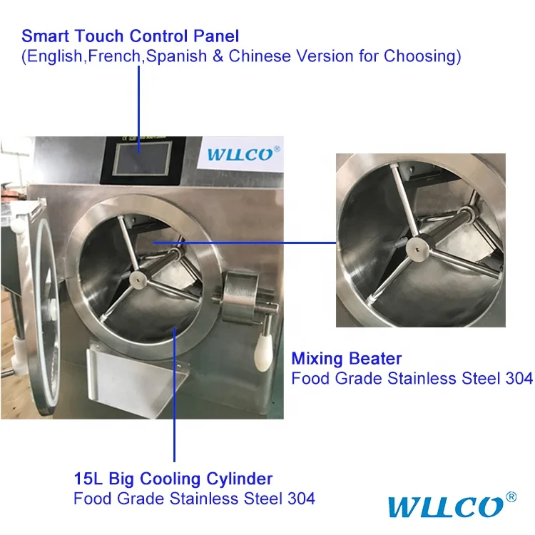 Массовое производство крупногабаритных машин для мороженого коммерческие жесткие машины ресторанов Бразильская морозильная камера Acai