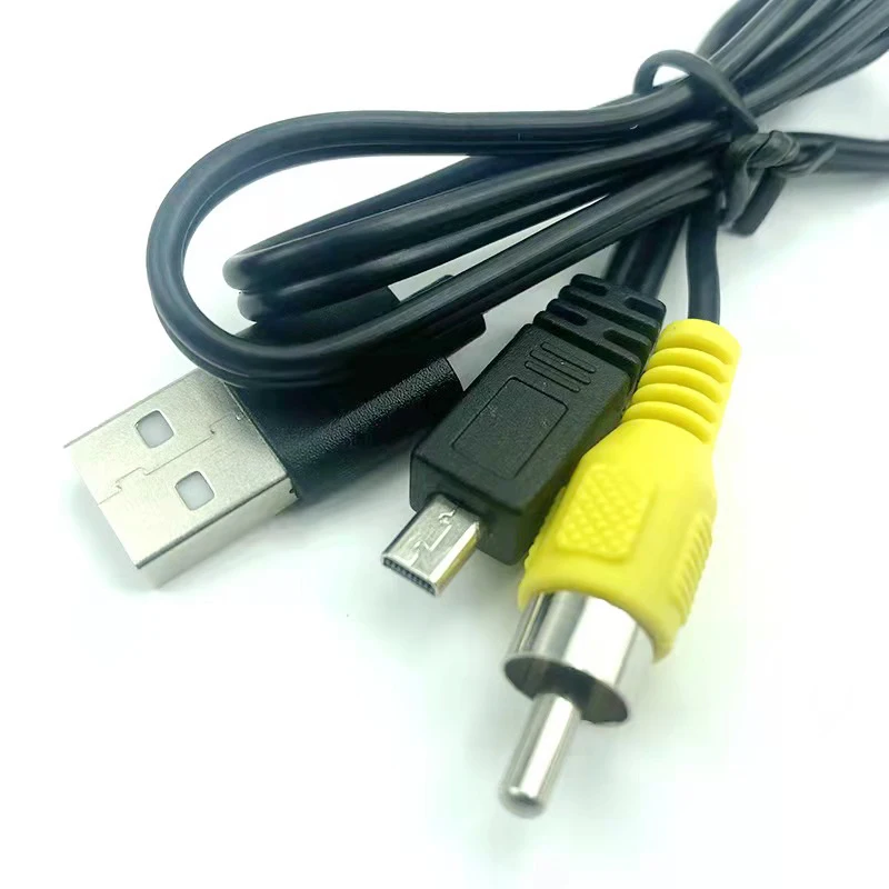 Wholesale Good Quality AV Audio Cables 50CM USB AM to 8P RCA Cables for Digital Camera