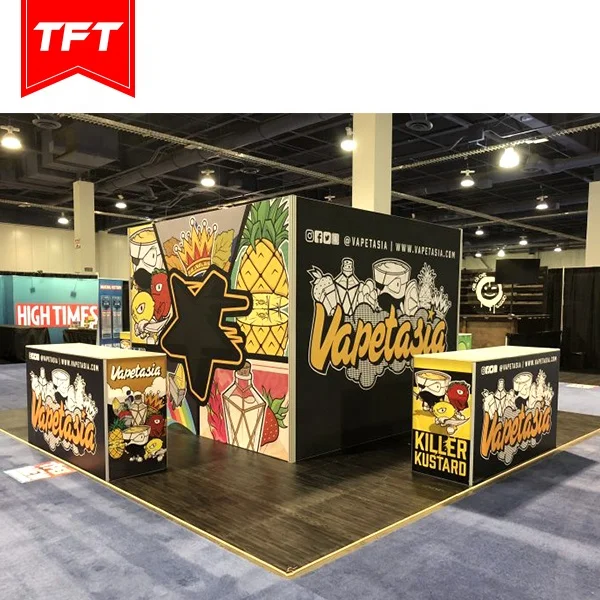 Floor Free Standing Led Light Box Display Stands For Trade Show Display