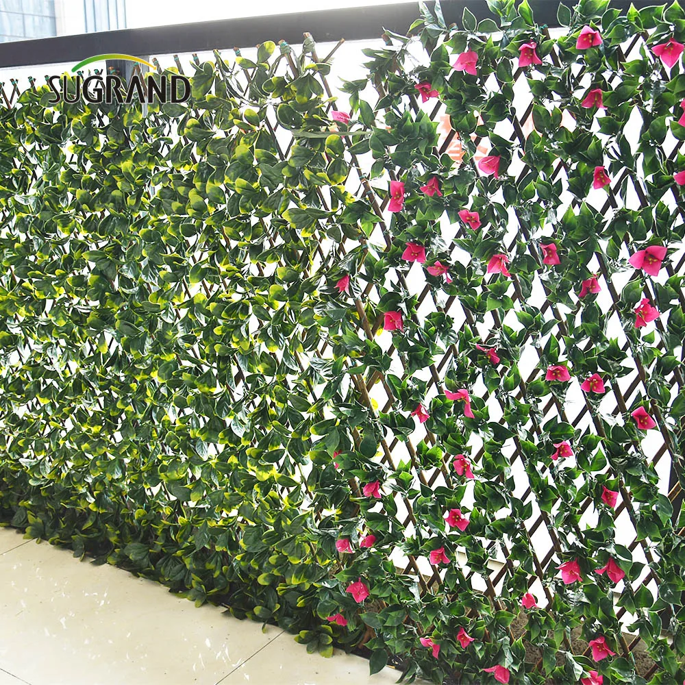 100% Virgin Material UV Proof 50x50 5 Years Guaranteed Artificial Fake Grass Wall Panels