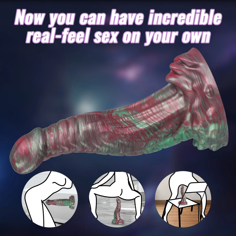 Muiti Scenario Applicaton Provocative Monster Soft Snake Shape Homemade Dildo Plastic Porno Sex Toys