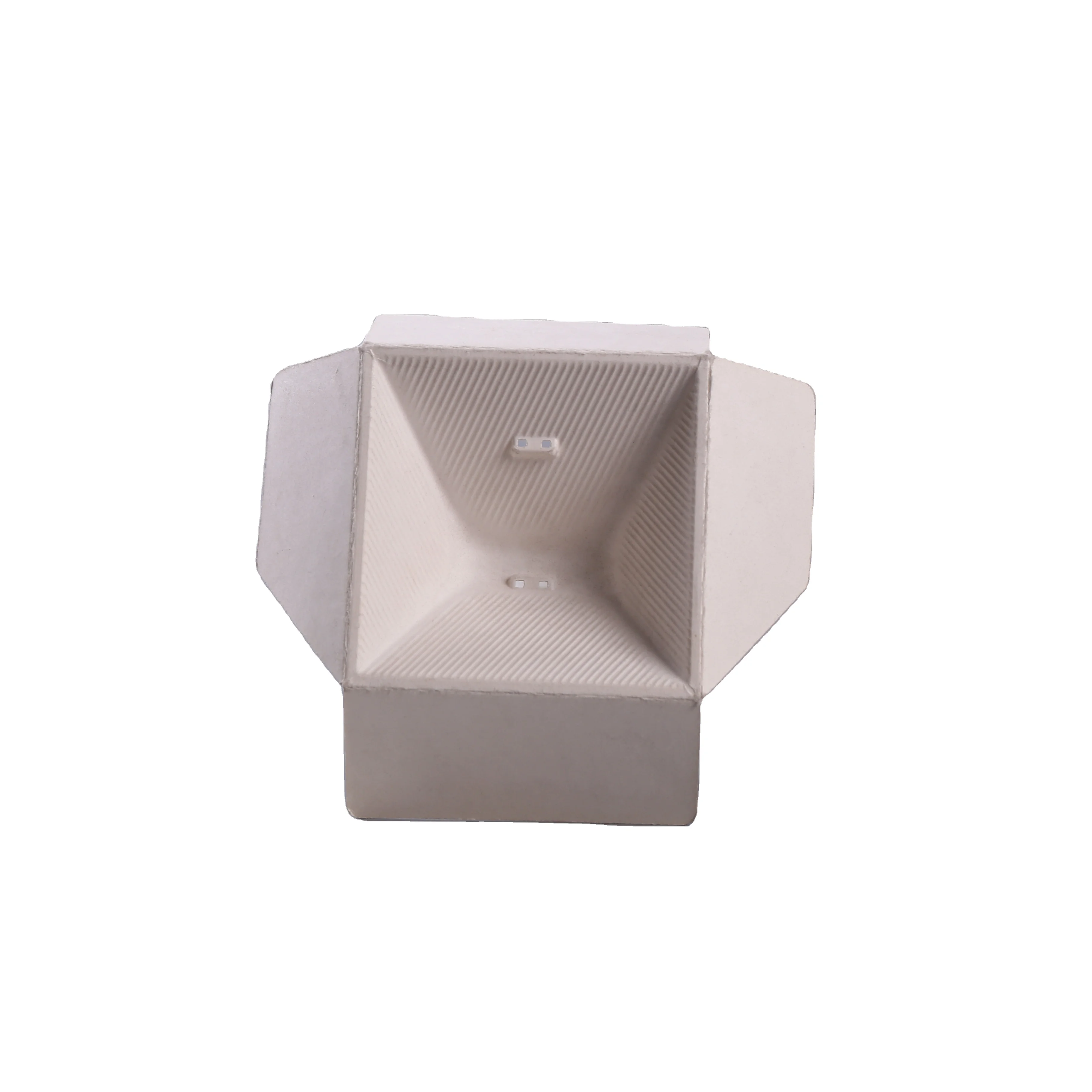 Custom design cone shape biodegradable pulp products packaging disposable paper molded pulp tray