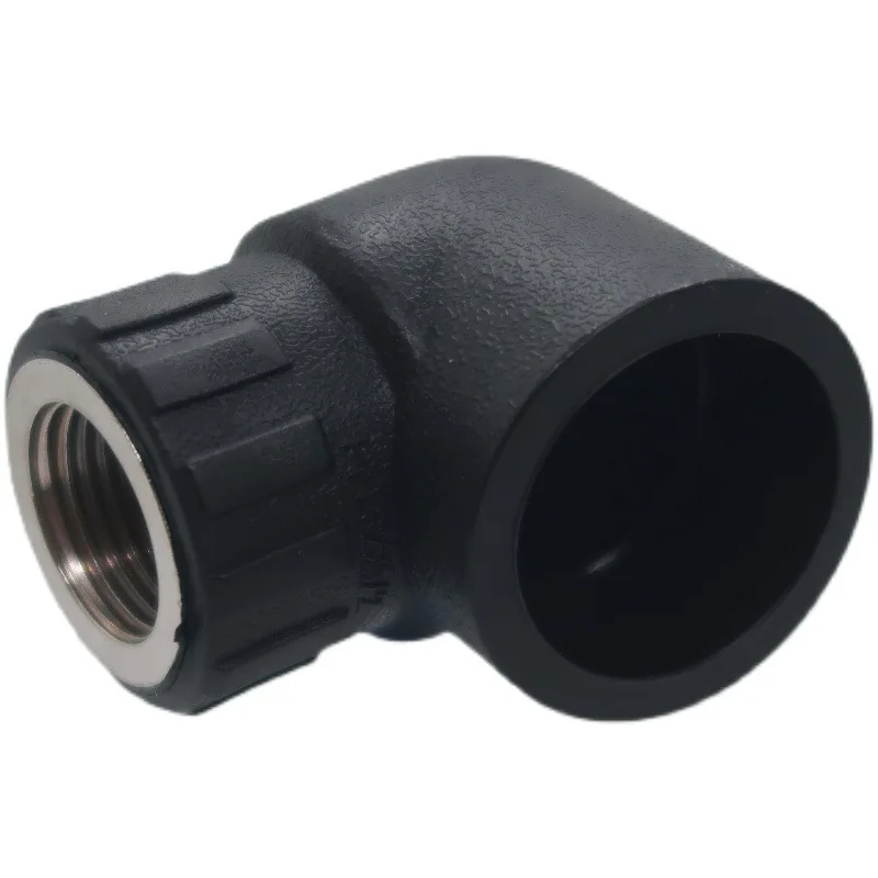 High Pressure PE Pipe Fittings Hot Melt Inner Wire Elbow with NPT Thread Tap Water Gas Model Head Oil Bushing Connection Welding