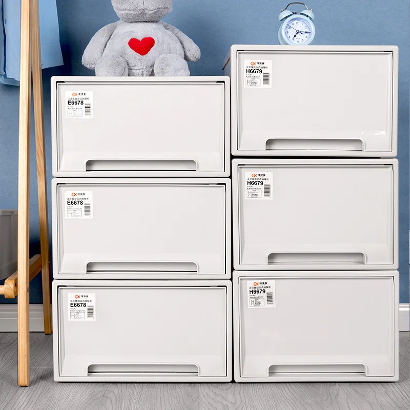 Plastic storage box Drawer type box clothes toys students books storage box