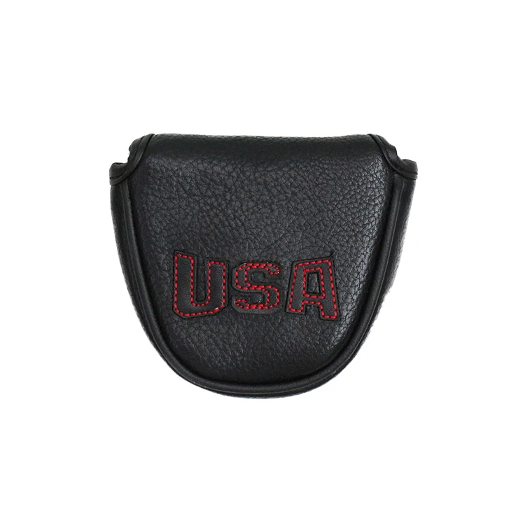 JASBAO Golf Custom Colors Leather Golf Club Headcover Golf Mallet Putter Covers