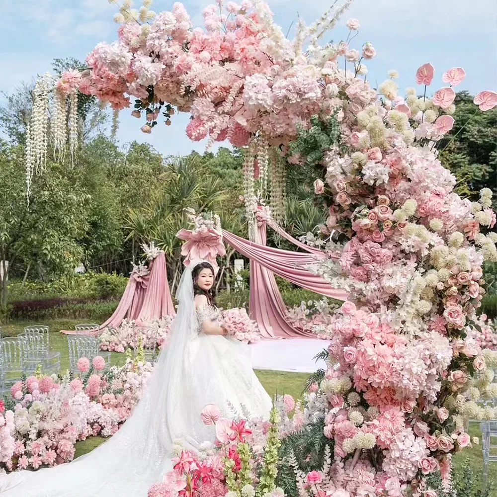 Other Wedding Centerpiece Decorations Backdrop Artificial Silk Plants And Flower Stands Flowers Floral Arch Garland Landscaping