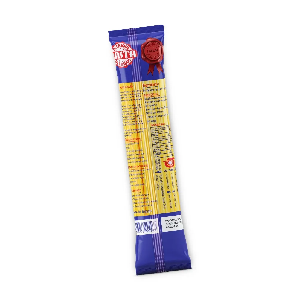 High Standard dried spaghetti 250 g Egyptian Pasta For Sale - Daibah brand with IOS & Halal certifications