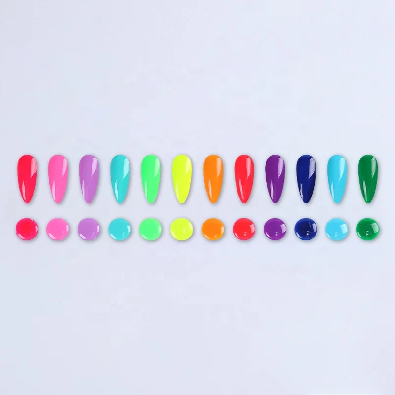 OEM ODM gel polish manufacturer luminous gel polish glow in the dark semi-permanant magenta pink blue yellow