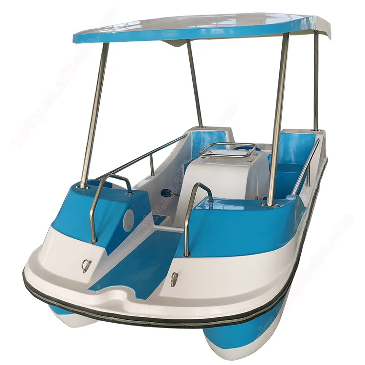 factory direct sale fishing boat 4 persons pedal boat lake leisure tour boat cheap