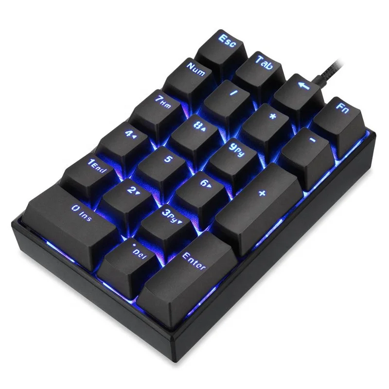 Эко-дружественных мини проводной USB цифровой блок Kailh коробка переключения черного цвета механический цифровая клавиатура