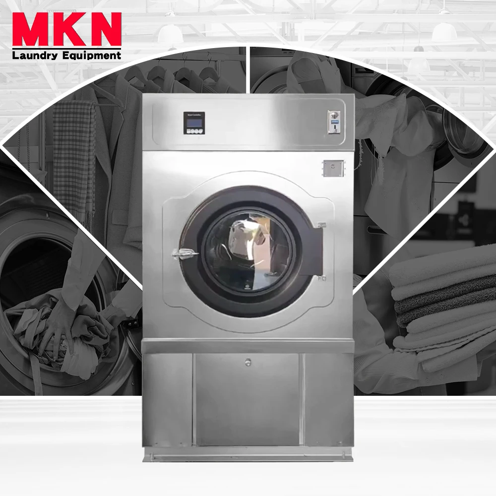clothes dryer 12kg 15kg 20kg 25kg Coin Operated Laundry drying Machine single tumble dryer gas electric heating