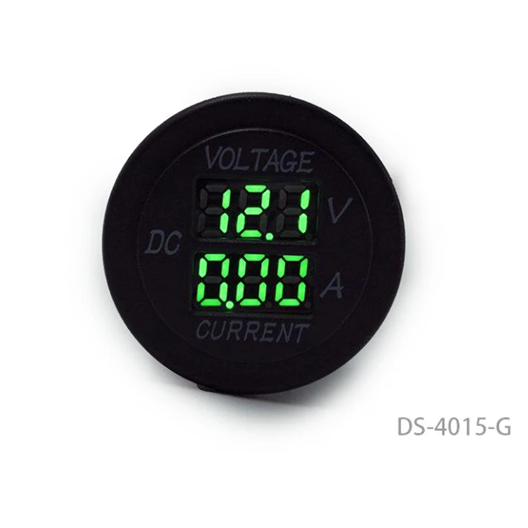 DC 12V 24V 15A Voltmeter Ammeter  for Auto car marine boat