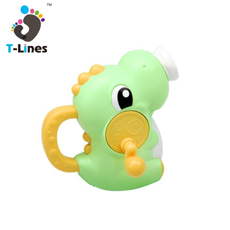 Новый летний детский распылитель воды динозавр Игрушки для ванны с ручным приводом для малышей