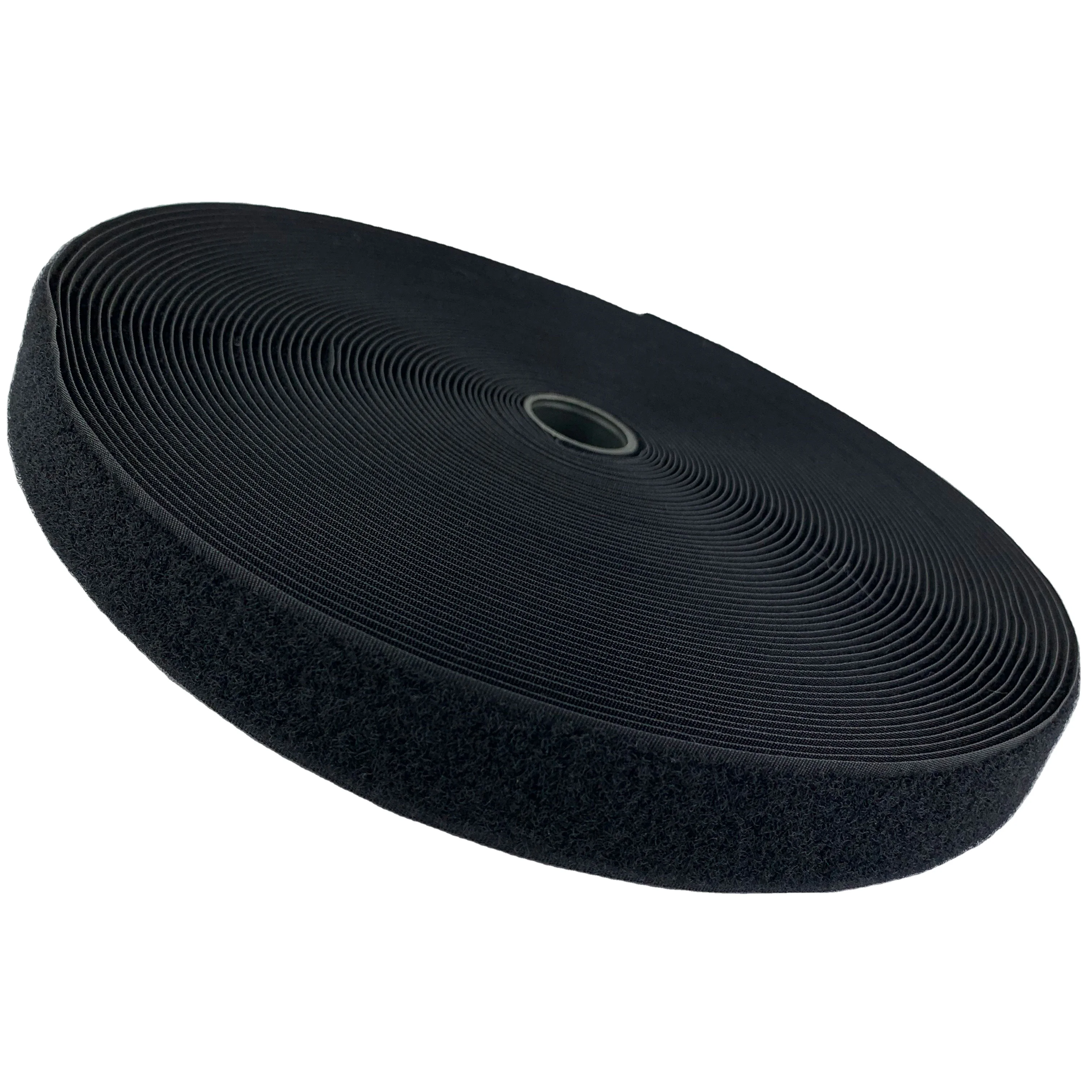 Customize Size Width Color Garments Custom Magic Tape Self-adhesive Fabric Tape Stretch Hook Loop Fastener Tape/fabric 100roll