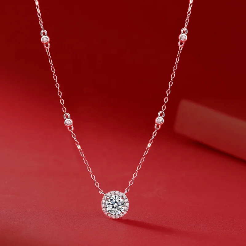 YFN Fine Jewelry 925 Sterling Silver Chain Prong Setting Zircon Necklace