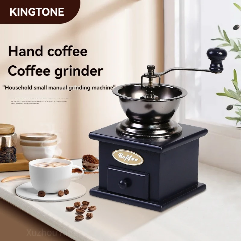 Innovative products 2024 Retro wooden coffee grinder hand-cranked coffee grinder pepper grinder manual coffee machine portable