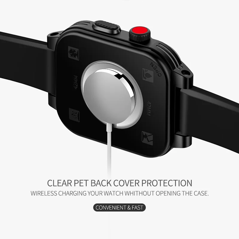  Высокоэффективный мягкий чехол из поликарбоната и ТПУ для IWatch iWatch 42 мм с защитой от