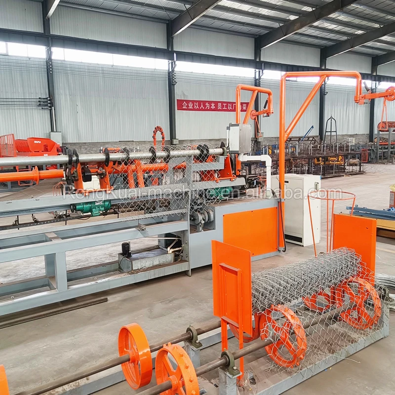 Chain Link Fence Machine ,uses Taiwan Delta servo motor+planetary Reducerto feed wires.