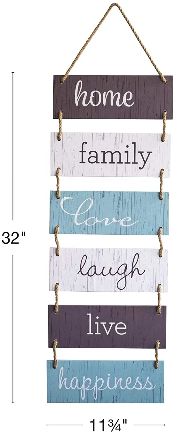 manufacturers custom High quality Large Hanging Wall Sign Rustic Wooden Decor Hanging Wood Wall Decoration