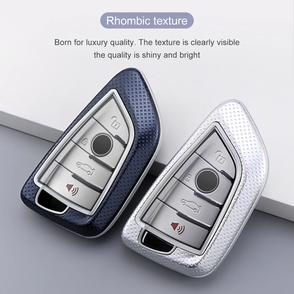 Car Key Case PC aluminium alloy protect Cover Carkey shell For BMW 5 7 Series X1 X2 X3 X4 X5